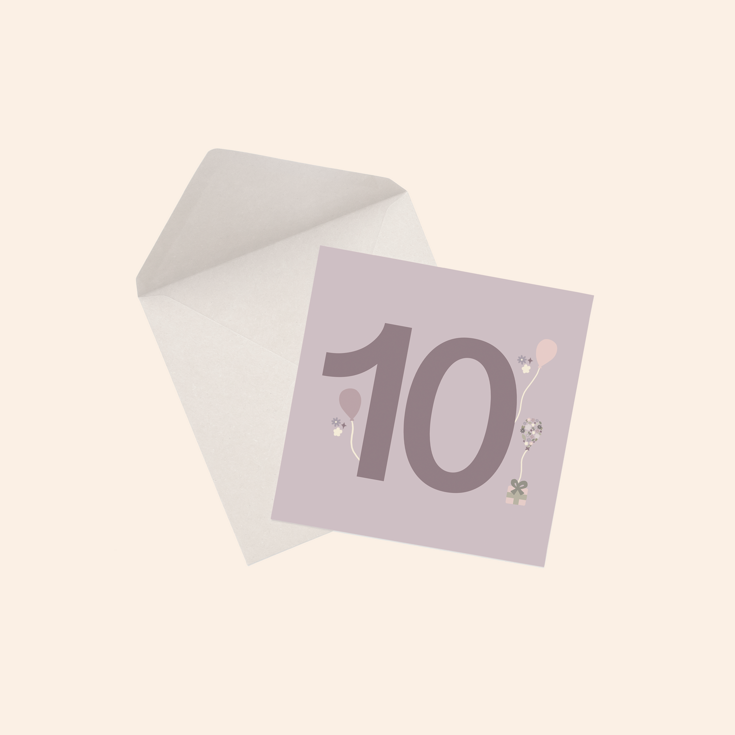 Birthday Numbers - Purple