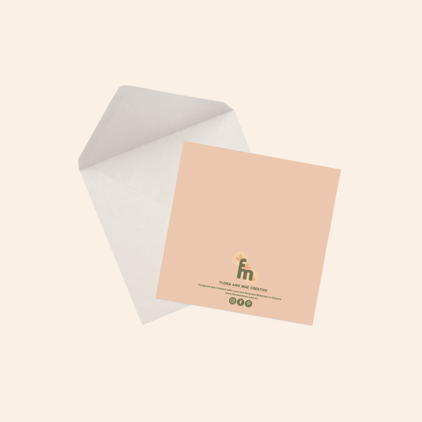 Floral Pattern Greeting Card