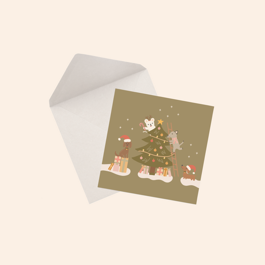 Santa's Little Helpers Greeting Card