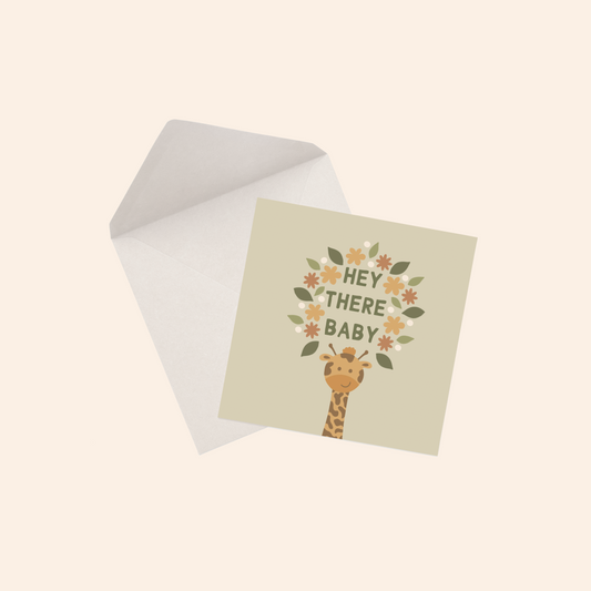 Baby Giraffe Greeting Card