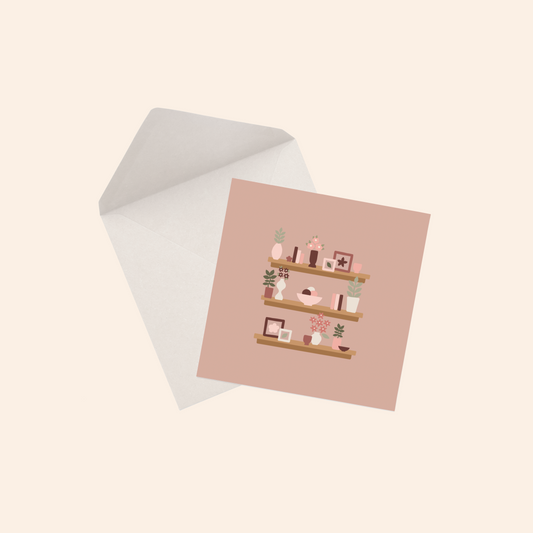 My Bookshelves Greeting Card
