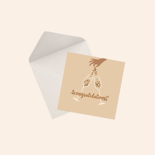 Cheers and Congrats Greeting Card