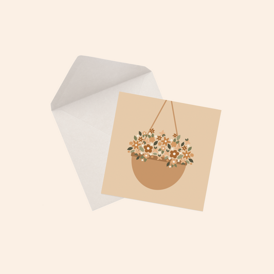 Hanging Florals Greeting Card