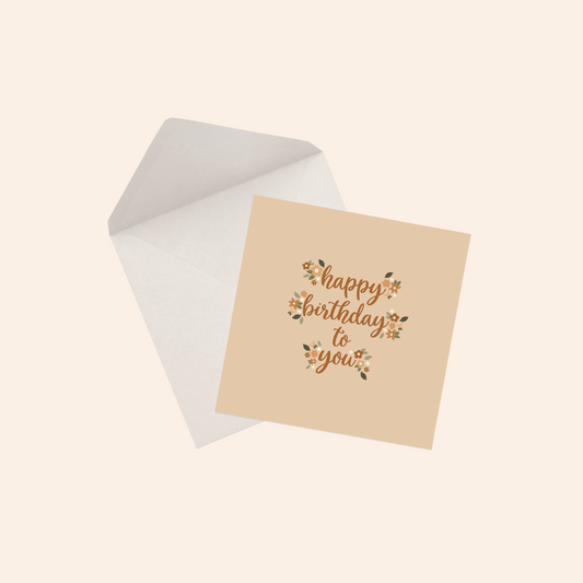 Happy Birthday to You Greeting Card